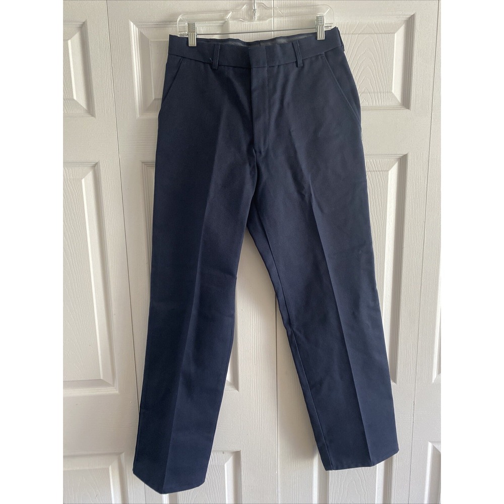 Image Authority Mens 32R Navy Pants Straight Leg Pants Uniform Career NEW‎